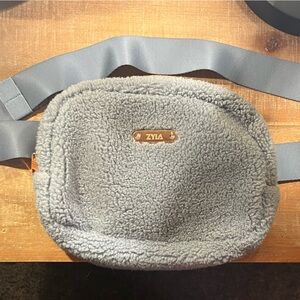 ZYIA Blue Sherpa Belt Bag/ Fanny Pack
